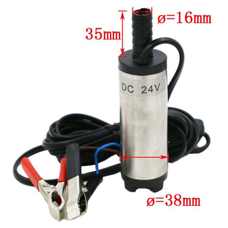 Diesel Fuel Transfer Pump 12V24V 12LPM Aluminum Diesel Fuel Water Oil Transfer Refueling Submersible Pump Diesel Water
