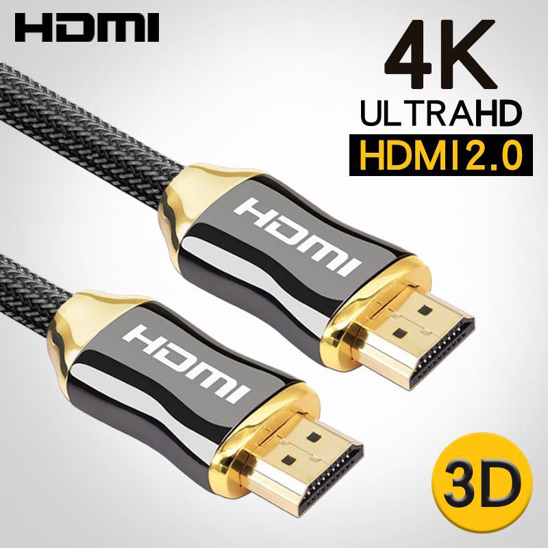 High Speed HDMI Cable video cables gold plated 1.4 Cable 1080P 3D Cable Braided Cord Ultra for HDTV splitter swither XBOX PS4