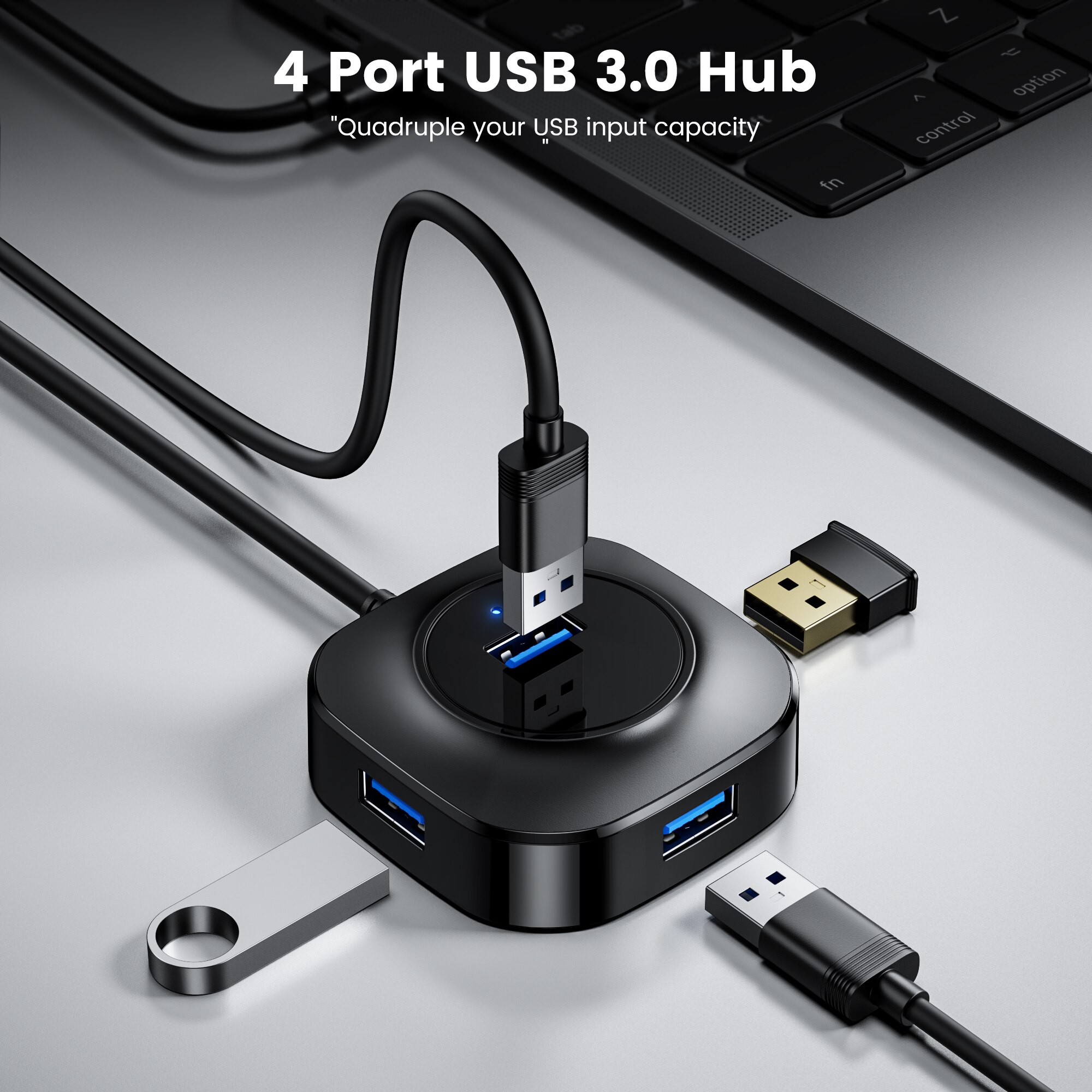 Usb hub 3 0 usb 3.0 splitter usb 2.0 flere porte usb 3 hab multi port mini flere bærbare tilbehør usb-hub expander til pc