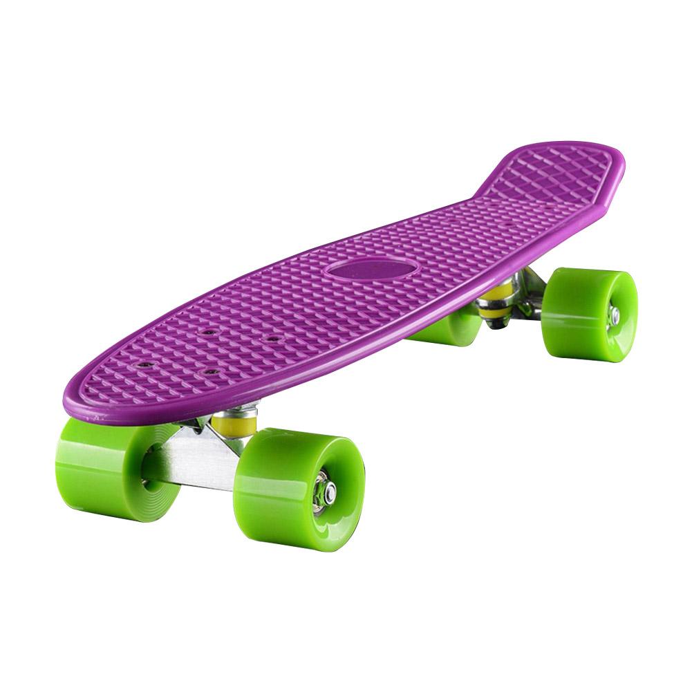 Bambini Professionale di Skateboard Completo Non-Slip Deck Quattro ruote Facile di Skateboard Per Lo Sport All'aperto Per Bambini Adulti di Buona Qualità: Purple