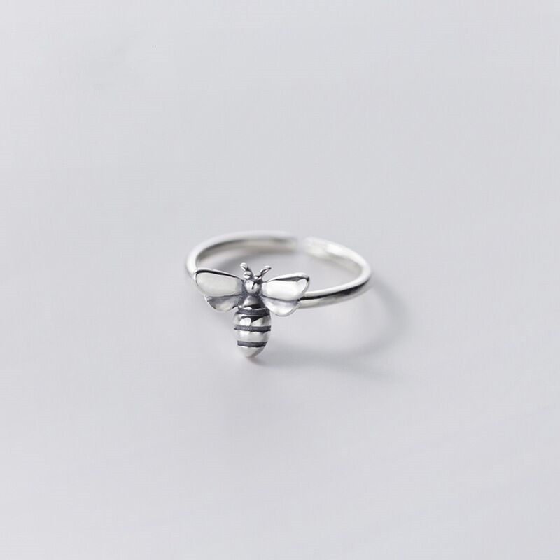 Anelli da donna regolabili in argento sterling 925 con ape, regalo di gioielli di design di lusso per matrimonio, donna GaaBou