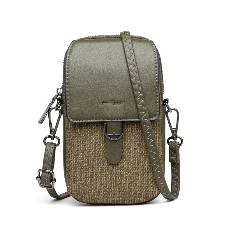 moda dziewczynka torba na ramię 6.5 cala telefon komórkowy kobiety torba codzienny styl japońnarty student torba na telefon komórkowy mini torba: zielony