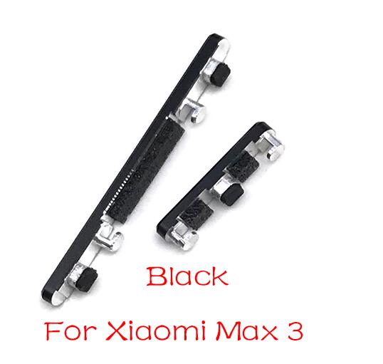 Side Power Key +Volume Button For Xiaomi Mi A2 6 6X 9 8 Lite Max Note 3 Play Parts: Mi Max 3 Black