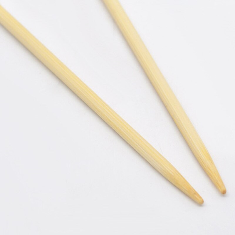 1 Set 4-8mm Bamboo Single Pointed Knitting Needles For Crafts Single Cusp Crochet Hooks Set Natural Kniting Needles 23cm long