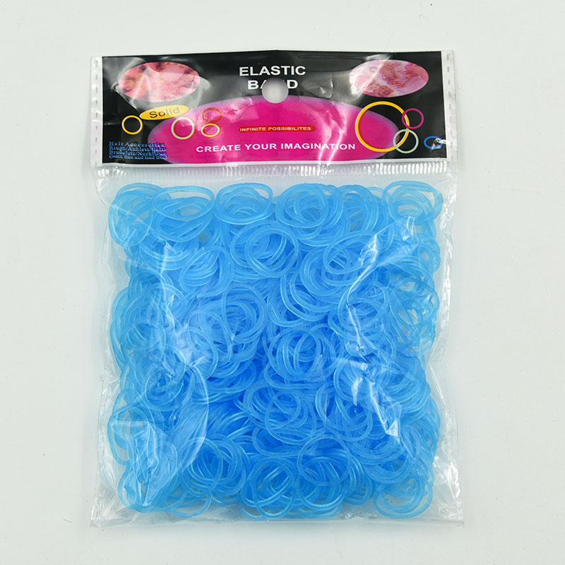 Ensemble de bandes de métier à tisser, Kit de fabrication de bracelets à faire soi-même, Kit de bandes de métier à tisser lumineuses fluorescentes transparentes, Kit de démarrage d'élastiques colorés avec: Clair