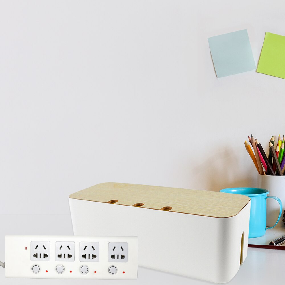 Surge Protectors Anti Dust Cable Management Box Organizer Cable Storage Power Strips Wire Case TV Cord Box
