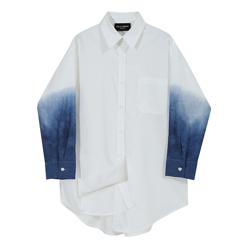 Vrouw Big Size Casual Streetwear Style Lange Mouw Herfst Witte Blouse Vrouwelijke Stijlvolle Shirt Chemise Femme Blusas 6628: Default Title