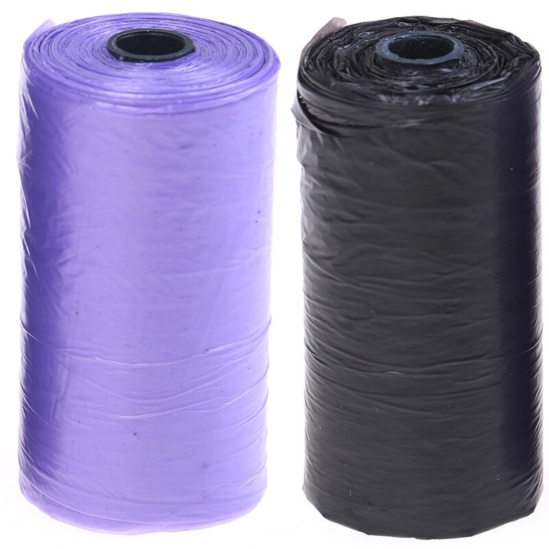 20Pcs Plastic Garbage Bags Colors Pet Pick Up Thick Convenient Cleaning Waste Bag Small Trash Garbage Disposal