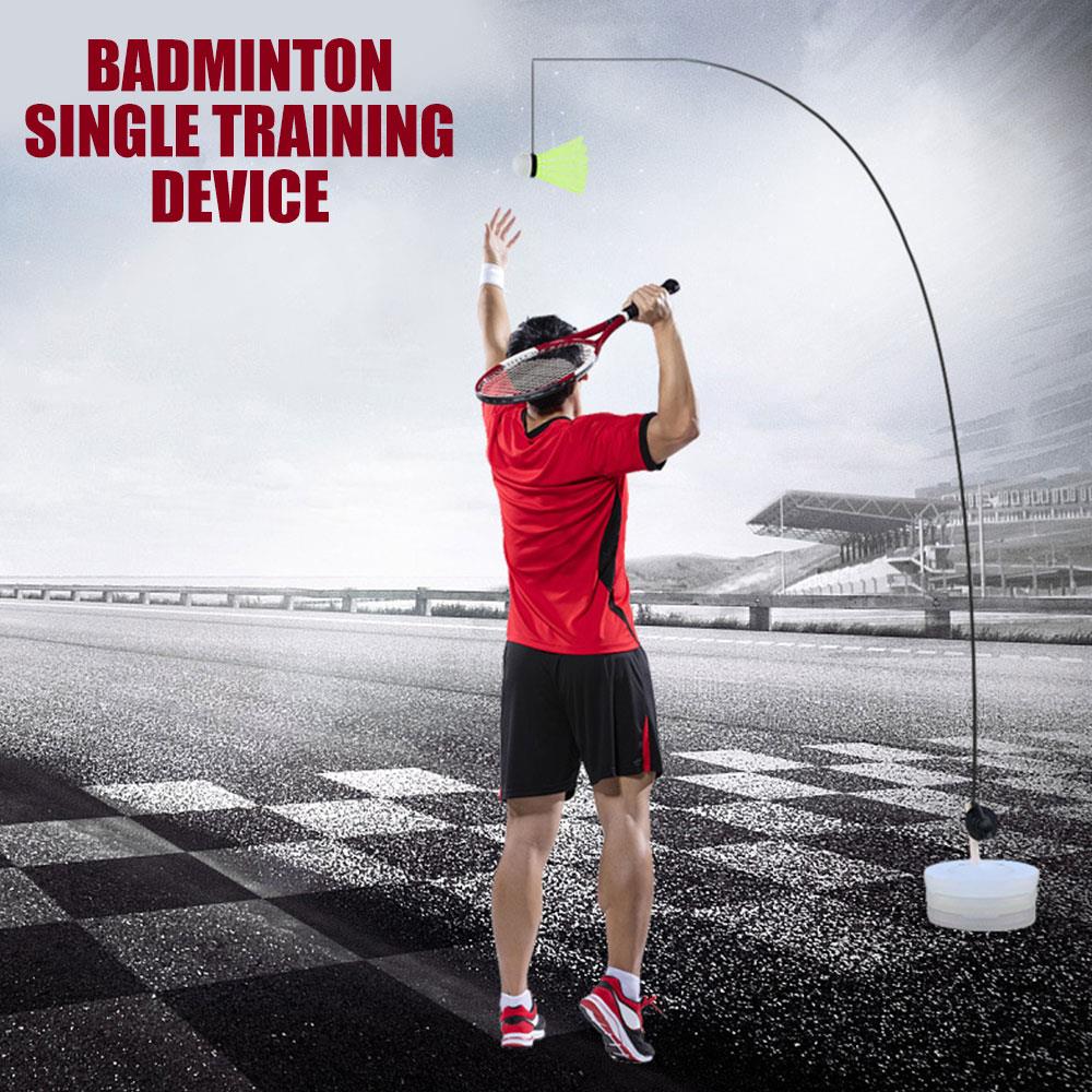 Badminton retur badminton individuell nylon lätt rörelsespel leksaker badminton träningsapparat skolidrott