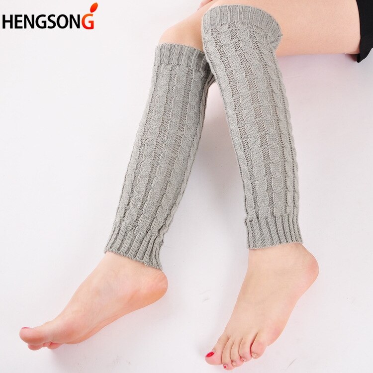 Herbst Und Winter Frauen Stulpen Kapron Hanf Blumen Kniepolster Bein Wärmer Weibliche Mädchen Haufen Haufen Socken Sport Sicherheit
