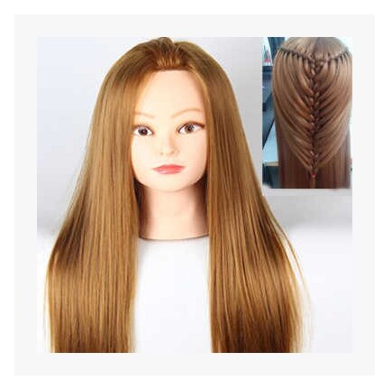 Darmowa dostawa!! Nowe modne manekin głowa robić włosów szkolenia Model głowy z włosami dla fryzjera na sprzedaż