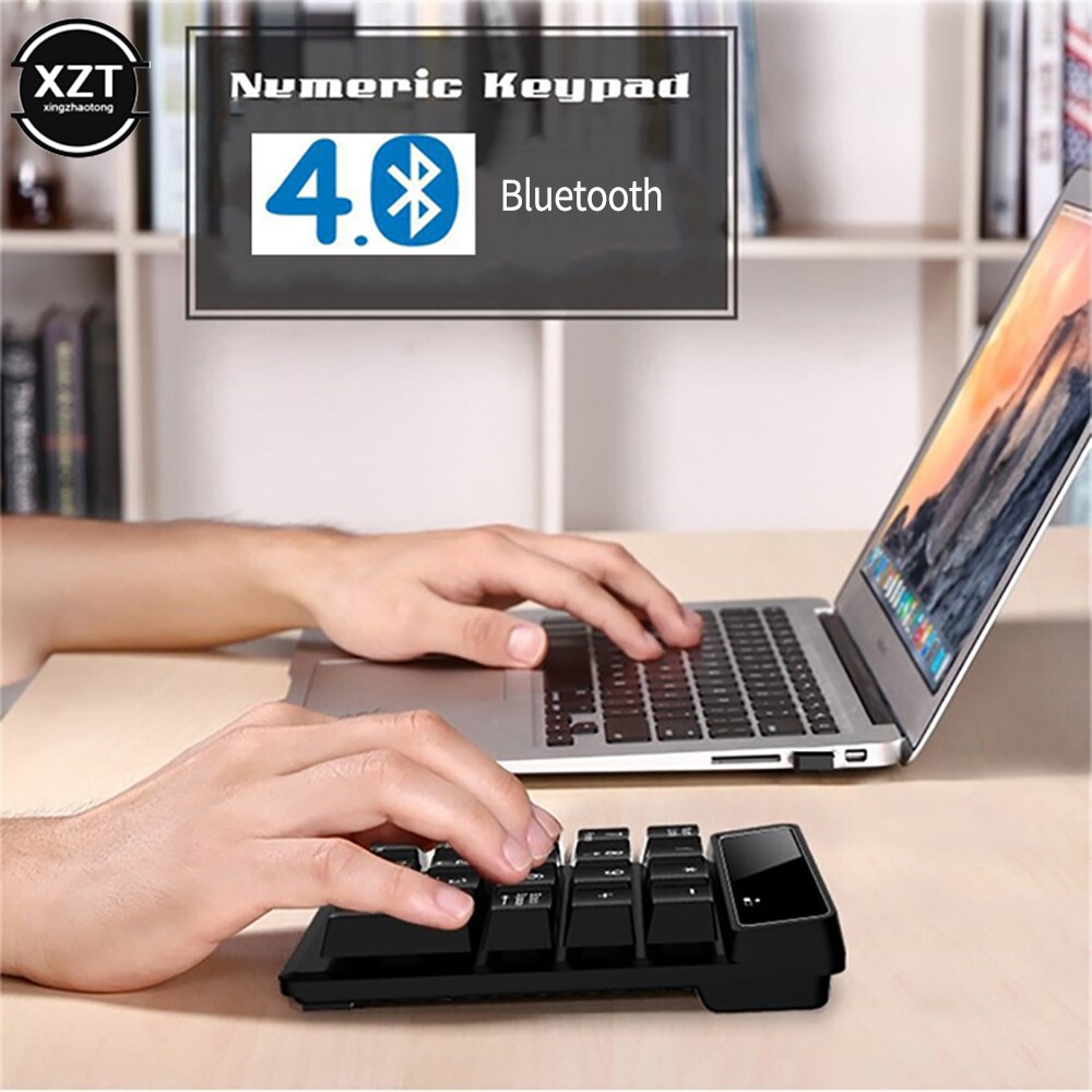 Bluetooth Wireless Mechanical Numeric Keypad For Desktop Notebook Tablet Gateron Cherry Mechanical Axis