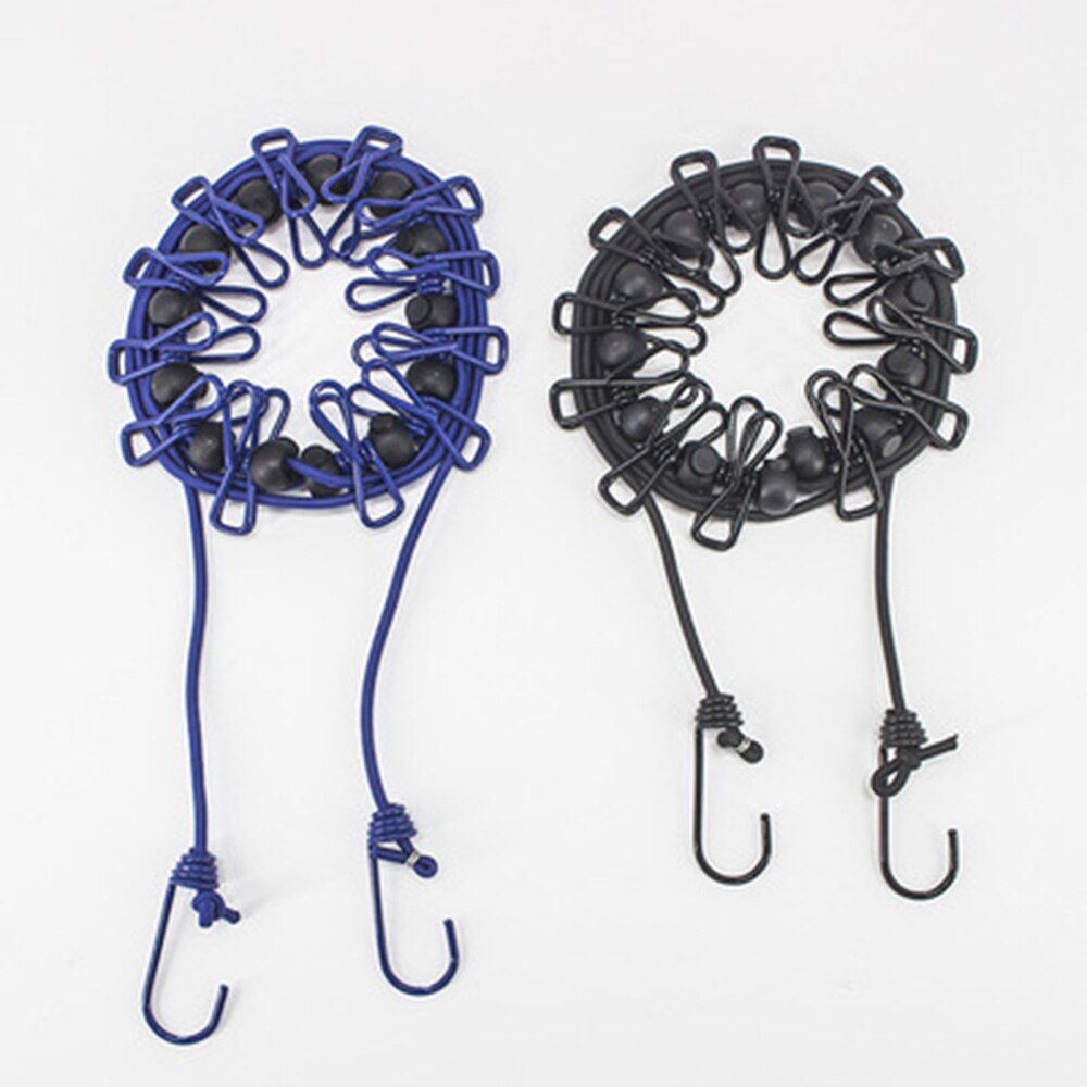 Windproof Drying Clothes Hanger Clothesline With 12 Clothespins Camping Drying Rack Clothes Socks Underwear Hanging Dryer Rope