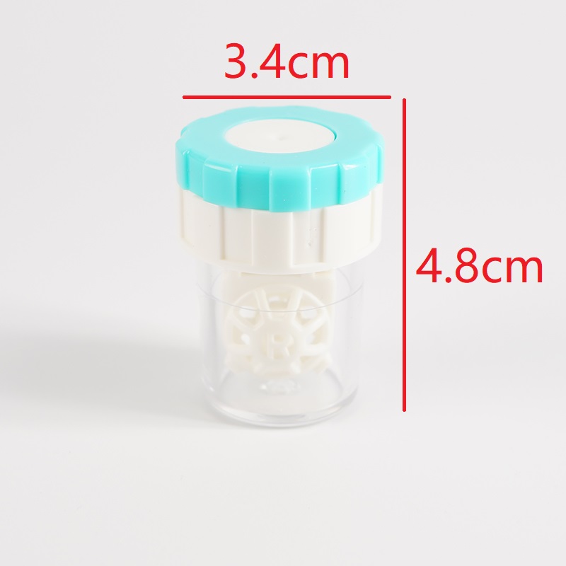 Contact Lens Cleaner Case Box Handleiding Rotatie Type Plastic Container Opslag Houder Contactlenzen Cleaning Tools