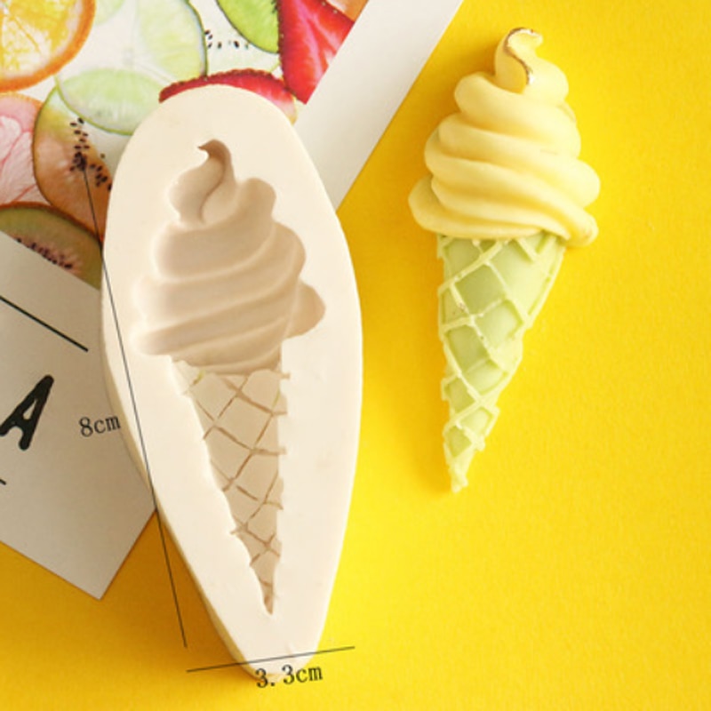 Sweet Tube Ice Cream Molds Fondant Cake Decorating Tools Silicone Mold Sugarcraft Chocolate Baking Tools For Cakes Gumpaste Form: ZJ1157-D