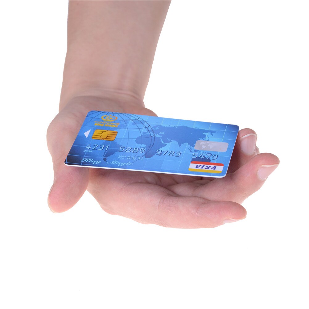 2 stuks satge magische rekwisieten creditcard  + 1 stuks pvc transparante staaf zwevende creditcard - goocheltrucs, magische accessoires, close-up