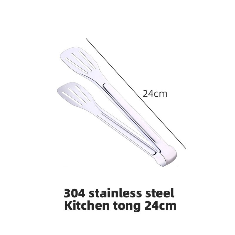 AIRBELL silicone kitchen tongs clip food gadgets accessories utensils bbq tools cooking tongue barbecue meat Clamp Salad Grill: 24cm