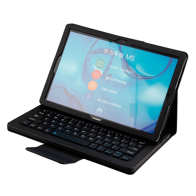Bluetooth clavier étui en cuir pour Huawei Mediapad M5 10.8 Pro 10.8 pouces amovible sans fil tablette PC clavier étui support couverture