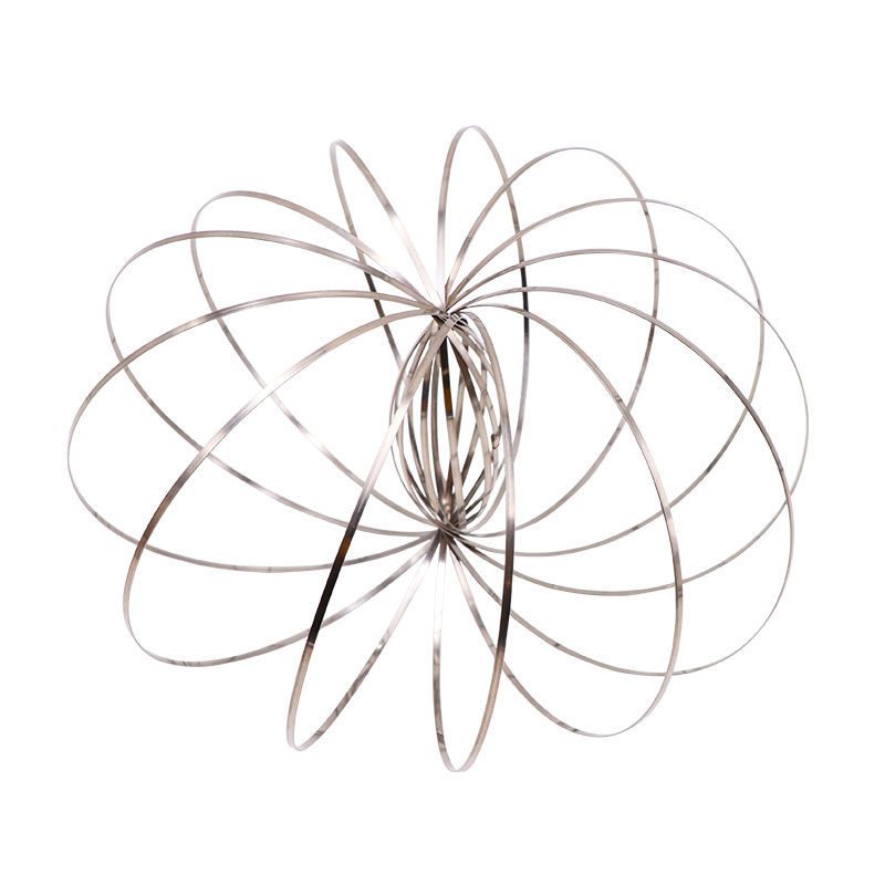 Toroflux intelligent Flowtoys inductifs anneau de débit extérieur incroyable Toroflux Torofluxus Flowtoys Flowrings inductif antistress: Argent