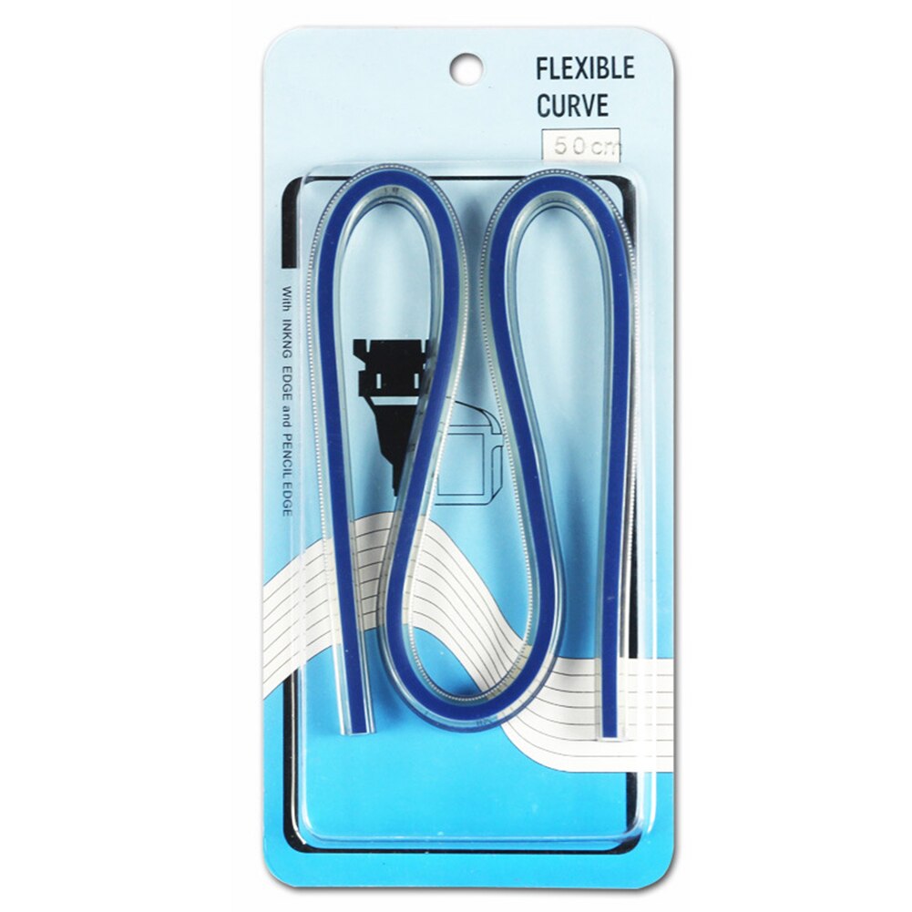 Regla curva Flexible de 30cm, 40cm, 50cm, 60cm, para manualidades, escuela, Manual, suave, oficina, lectura fácil, Tailors, herramienta de dibujo: 60cm