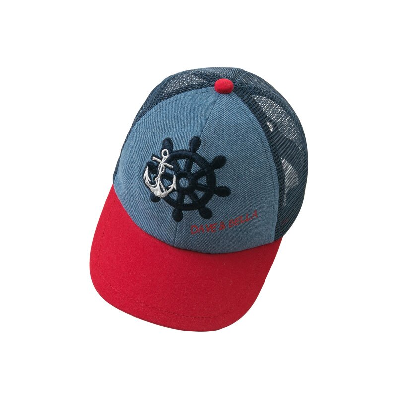 DB10474-N Dave Bella Zomer Baby Jongens Baseball Cap Kinderen Knappe Hoed Kids Sport Slijtage Cap: one(48)