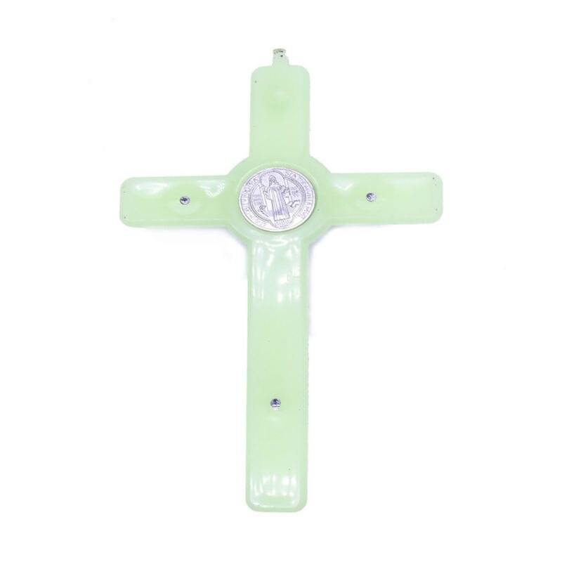 Christus jezus kruis lichtgevende glow in the dark hanger kruisbeeld ornamenten bedels