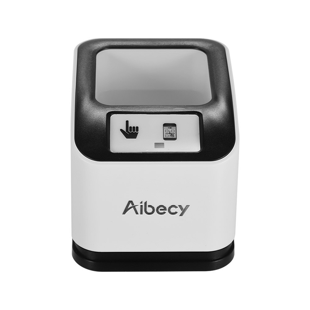 Aibecy 2200 1D/2D/QR Bar Code Scanner CMOS Image Desktop Barcode Reader USB Barcode Scanner Omnidirectional Screen