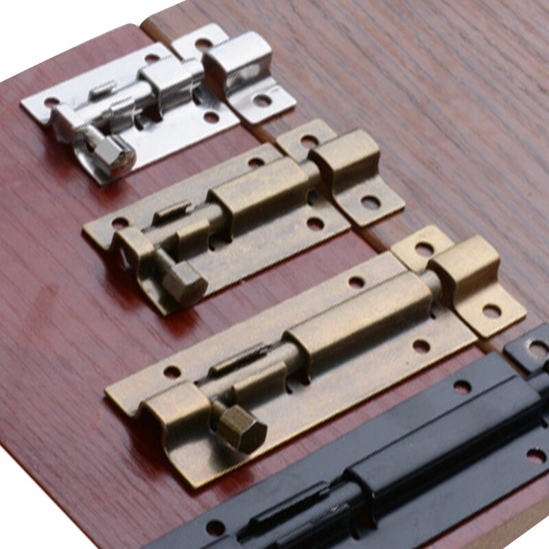 Thickened Sliding Bolt Door Lock Stainless Steel Slide Latch Lock Safety Door Barrel Bolt Privacy Latch Easy to Install