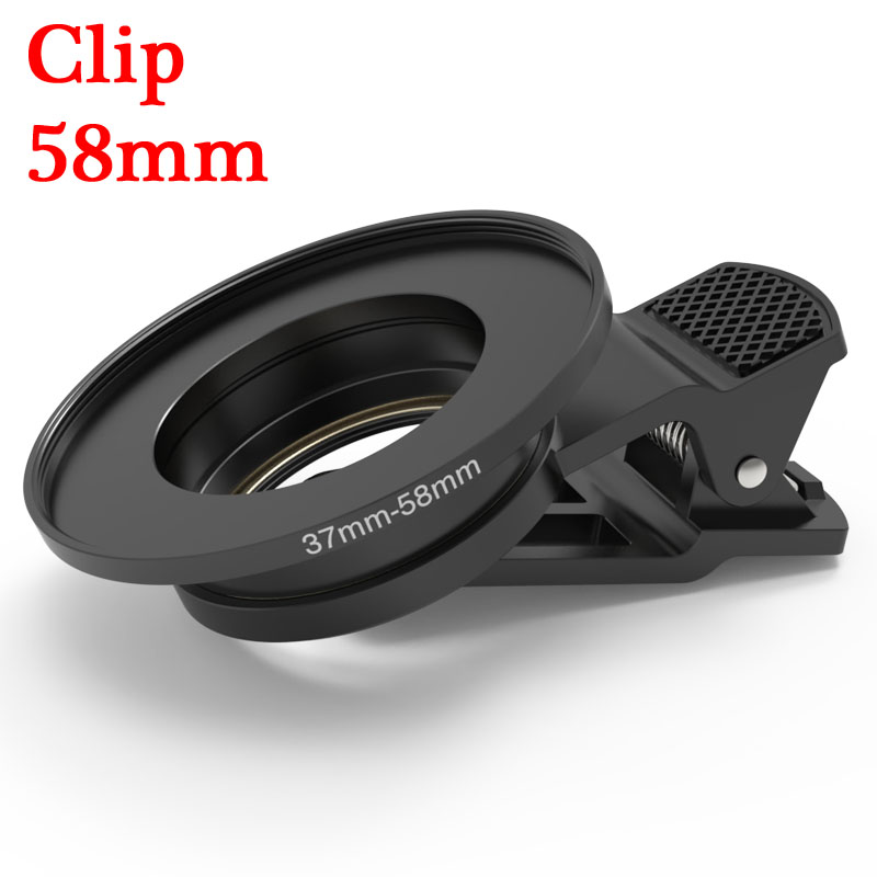 KnightX-filtro de prisma de 58mm, 52mm, 77mm, giratorio cambiable, CPL, ND, Media FX, dioptrías divididas, accesorios de fotografía de efectos especiales: 58mm Clip