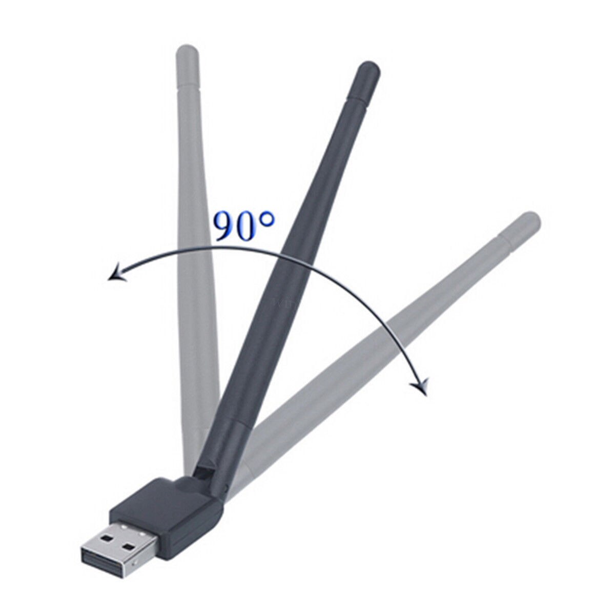 MTK7601 Chipset USB Wi-fi Sem Fio Com 2Dbi Antena Adaptador LAN USB Para 2018 Mais Novo Koqit K1 Recevier Satélite Set Top Box V7S