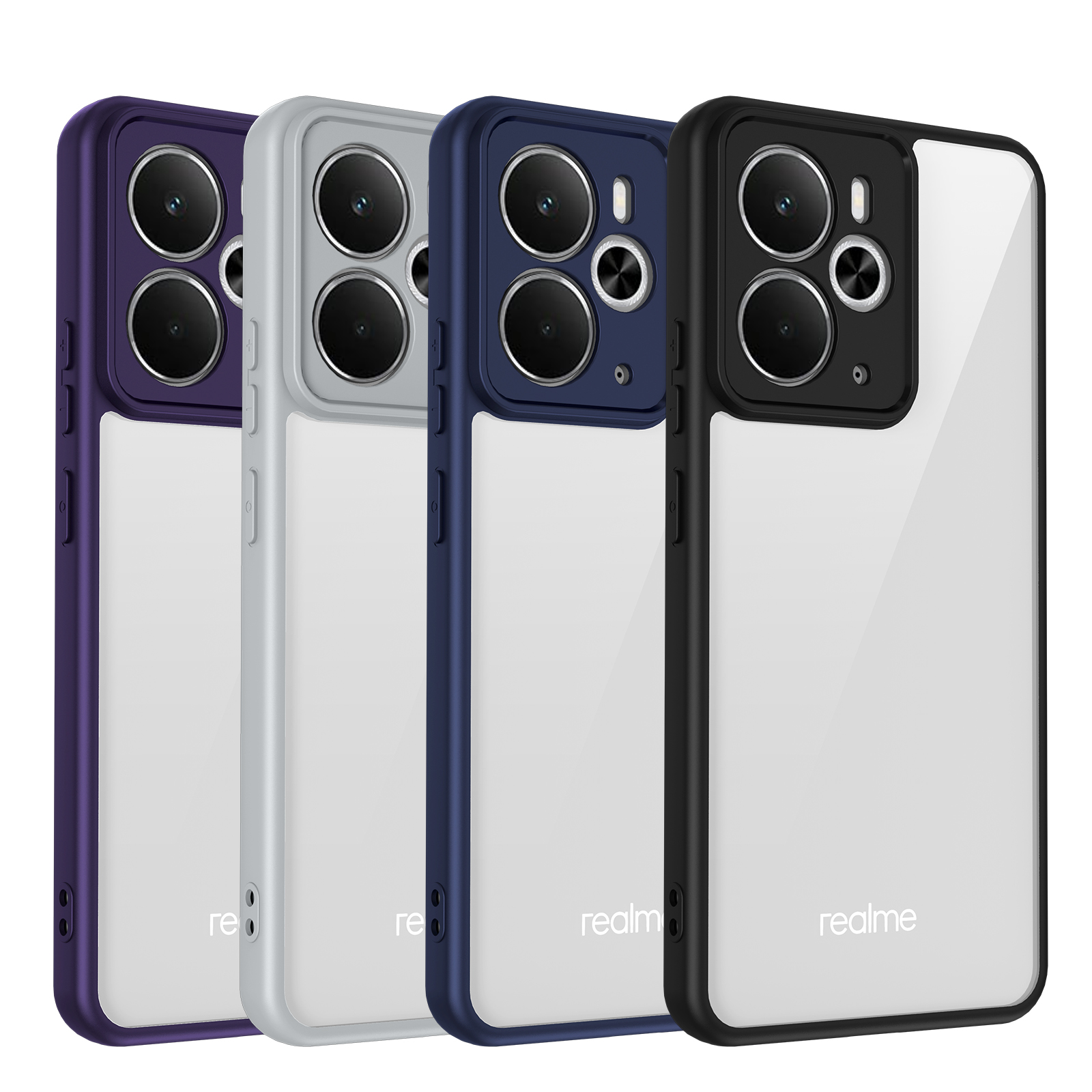 Clear Shockproof Phone Case For Realme 14 5G Hard Acrylic Back Protection Cover For Realme 14T 5G Case