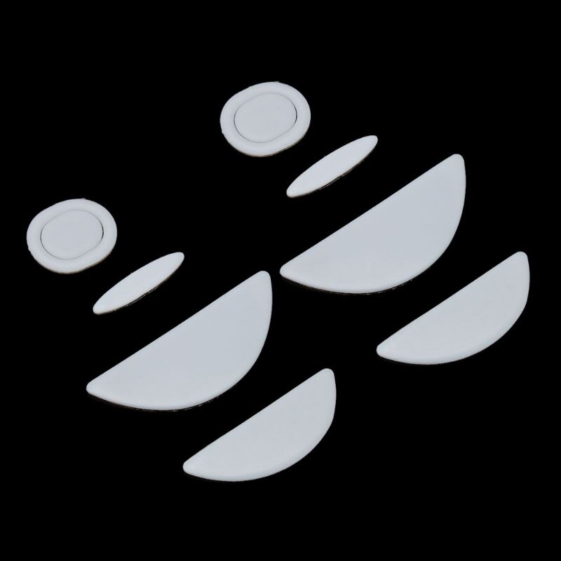 2 sets/package tiger gaming mouse feet mouse skate for logitech  mx518 /g400 /g400s white mouse glides curved edge