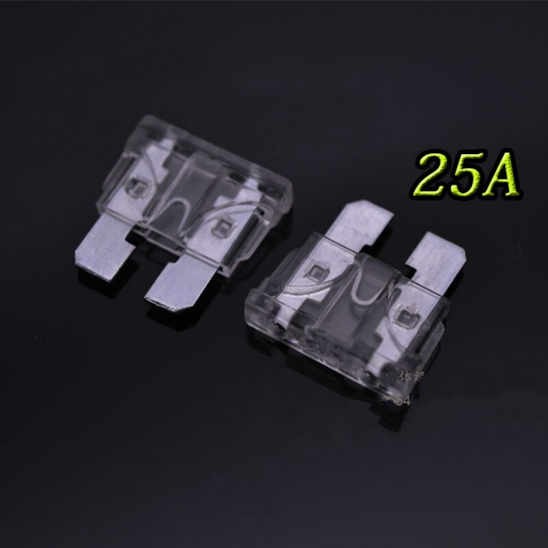 Fusibles de cuchilla 10x para coche 25A 25 Amp ATC, fusibles de estilo hoja de camión para barco y coche automotriz, fusibles para seguros de automóviles, fusibles de medio estándar