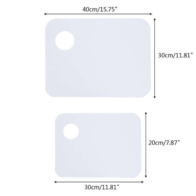 Square Acrylic Transparent Paint Palette Watercolor Makeup Oil Painting Supplies