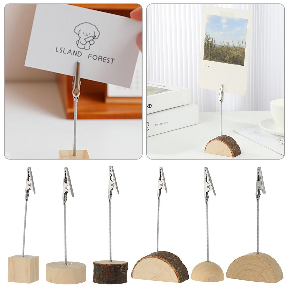 Pinces à documents de forme carrée, décoration de bureau, support de dossier de messages, carte de Place, Clips de Photos, support de chiffres de Table