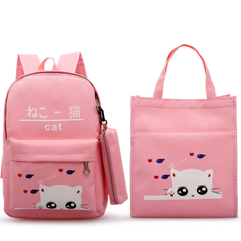 Kinder Taschen Kinder Rucksack Niedlichen Cartoon Frauen Studenten Rucksack Mädchen Schule Taschen für Teenager Rucksack Jungen Schule Taschen: Rosa