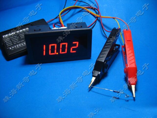 DC Milliohm METER 20 ohm/200 ohm /2 ohm Low resistance tester ohmmeter Digital LED + Kelvin test clip for Motor Transformer coil