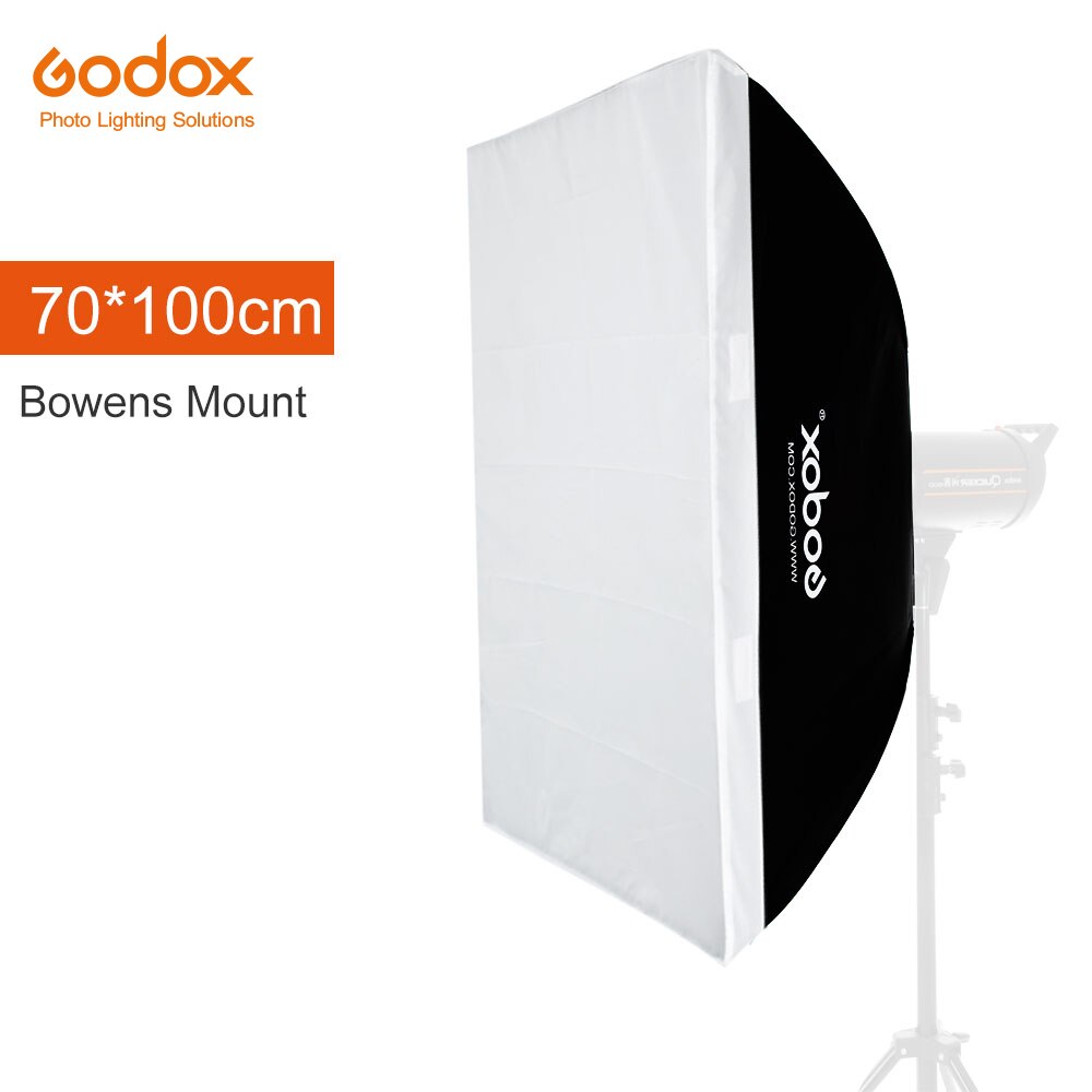 Godox 70 x 100cm 27.5"x 39" Speedlite Studio Strobe Flash Photo Reflective Softbox Soft Box Diffuser for Bowens Mount