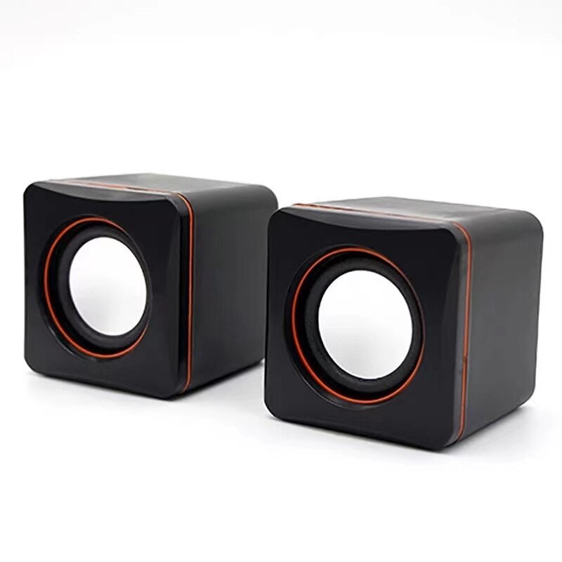 USB Powered Stereo Speaker, mini size, with Volume Control & 3.5 mm Audio Plug to Connect to Laptop, Notebook, Desktop, PC