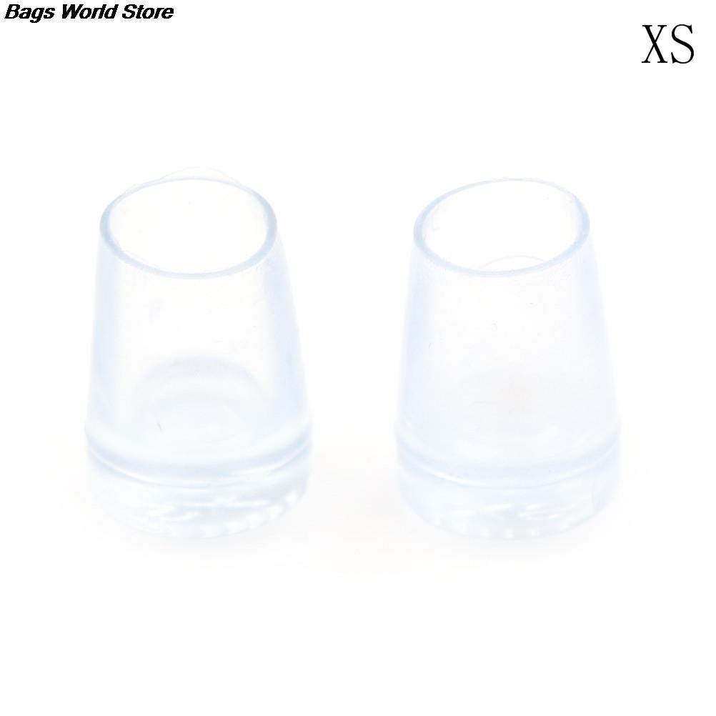 Couvre-chaussures Transparent pour danse latine, 4 tailles, bouchons de protection pour talons hauts, résistant à l'usure, pour mariage: Transparent XS