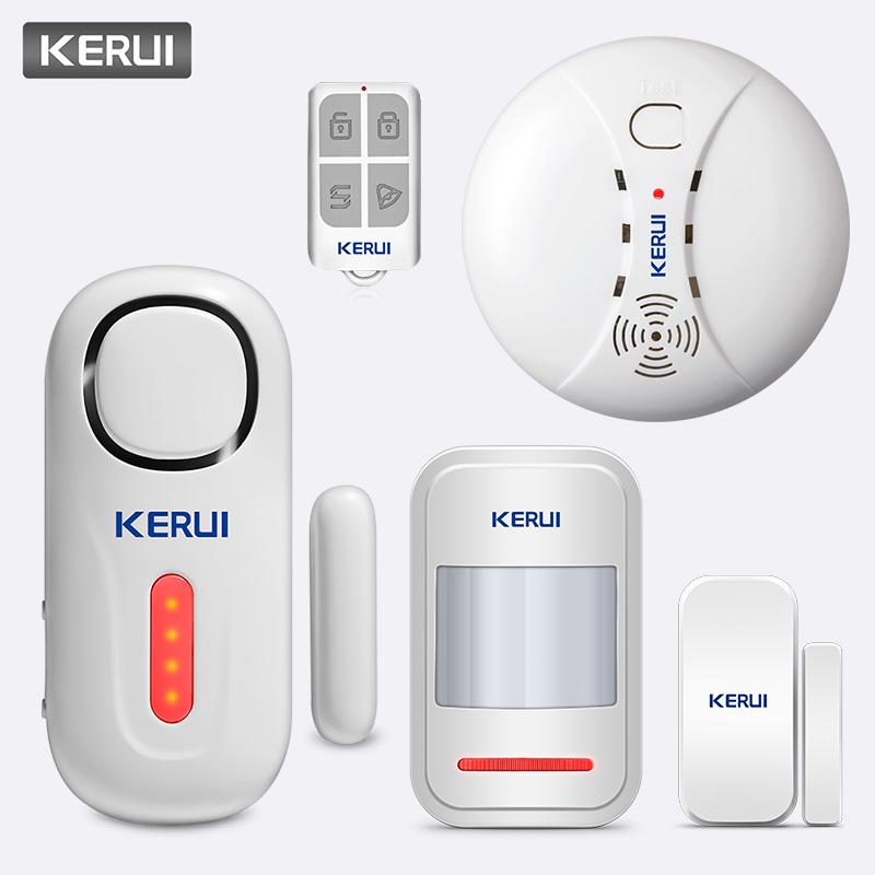 Kerui 120db langaton pir-ovi-ikkuna murtohälytin kodin turvallisuuden aktivointi ja deaktivointi varashälytinjärjestelmä kaukosäätimellä: Hälytysjärjestelmä 4