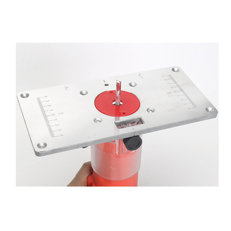 Aluminum Router Table Insert Plate Electric Wood Milling Trimming Machine Flip Plate With Cover For Woodworking Engraving DIY