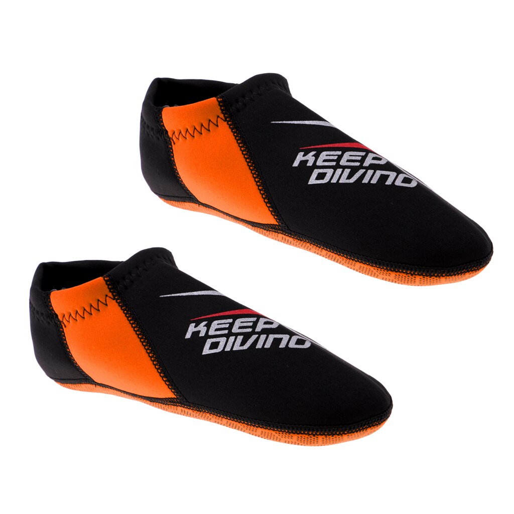 3mm Neopren Socken Schnorcheln Wasser Sport Schwimmen Tauchen SurfingScuba Tauchen Strand Surfen Socken: M Orange