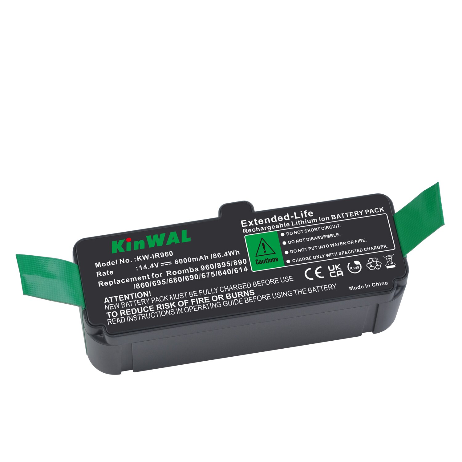 6000mAh Battery for Roomba 960 895 890 860 695 680 690 675 640 614