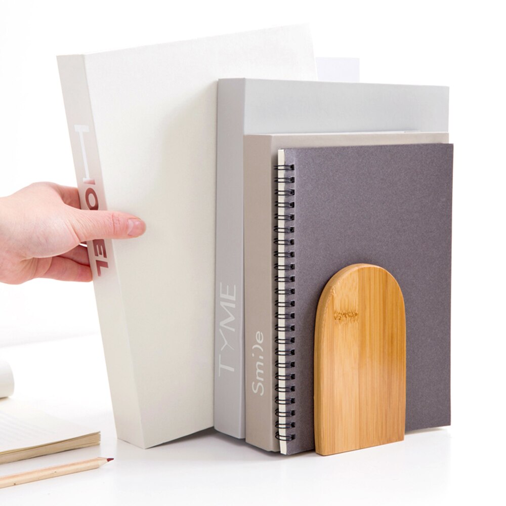 Bamboo Book Rack Books Holder Bookend Wall Shelves Book Storage Floating Shelf for Book