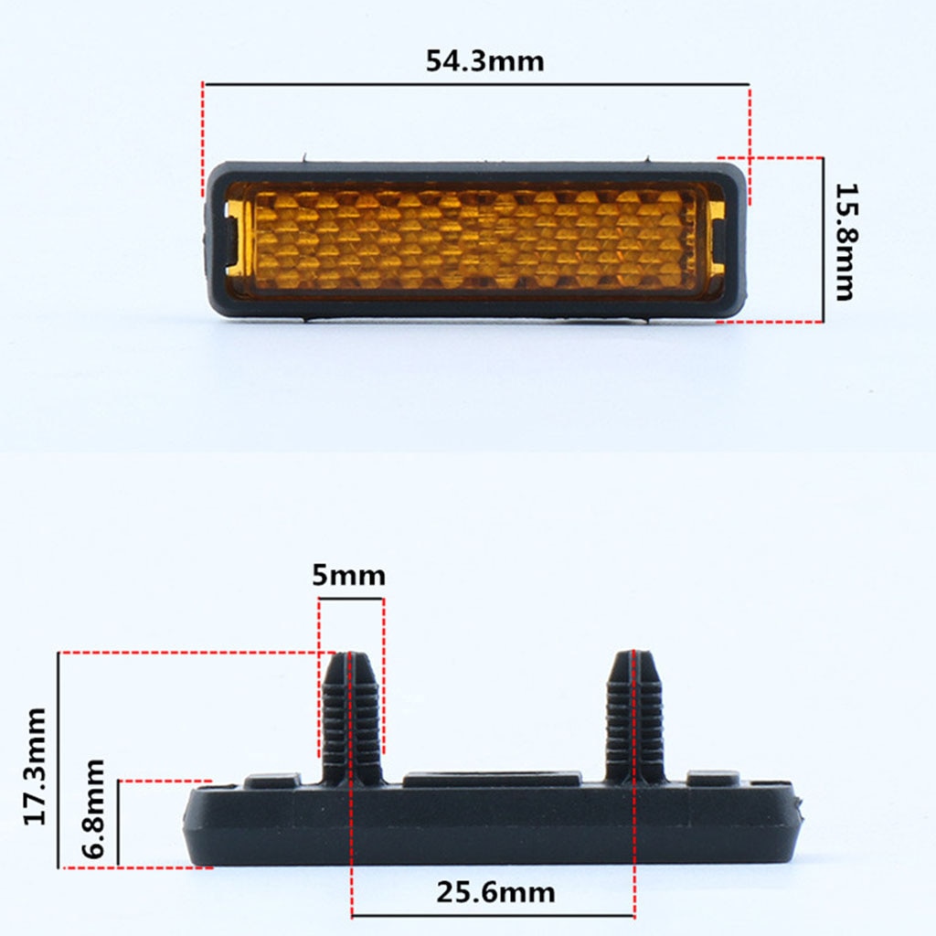 Reflector de Pedal para bicicleta, accesorios reflectantes de seguridad para ciclismo nocturno, 10 Uds.