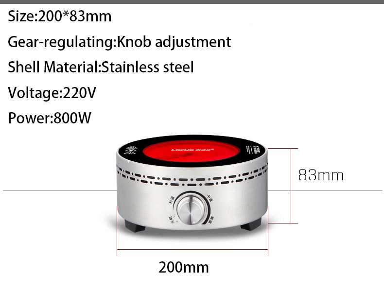 220 V Elektrische Keramik-heizelemente Teekanne Elektroherd Basis Ofen für Glas Keramik Eisen Glas Teekanne Kaffeekanne Gekocht Puer Tee