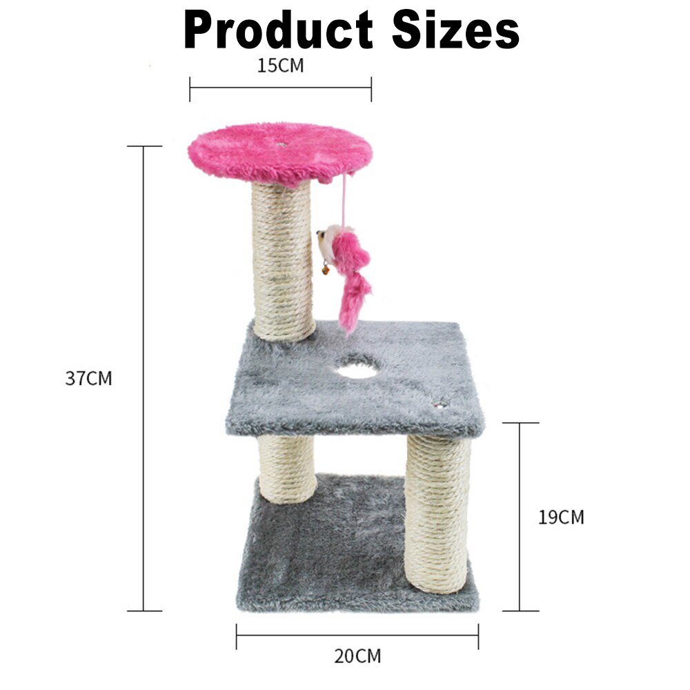 Cat Toy Scratcher Tree for Cats Scratching Post Mouse Scratch for Cats Furniture Plush Cat Climbing Frame Toy Pet Product TY0114