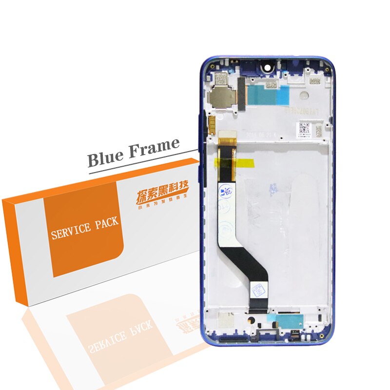 6.3“Display for Xiaomi Redmi Note 7 Display LCD for Xiaomi Redmi Note 7 Pro display Touch Screen Digitizer Assembly Repair Part: Blue with frame