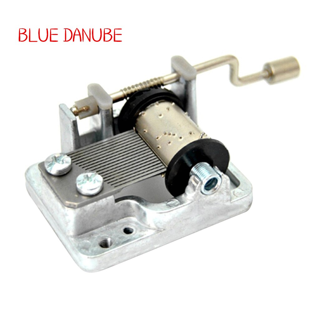 18-tones Music Box Mini Hand Cranking Metal Mechanical Musical Movement DIY Music Box Crafting Parts: Music 17